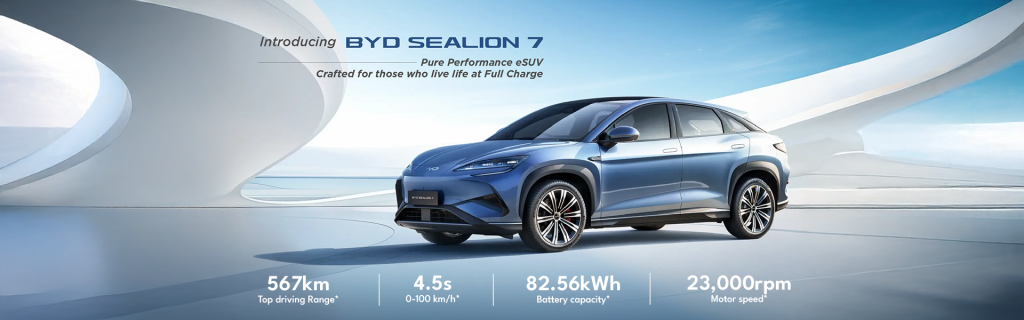 BYD SEALION 7 BANGALORE - PPS Byd | No.1 EV Cars
